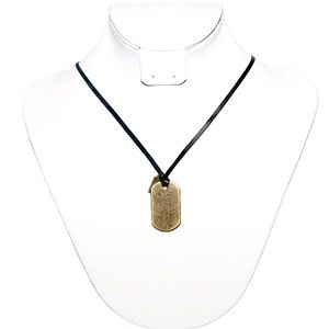 GOOD HYOUMAN Message Necklace Black O/S
